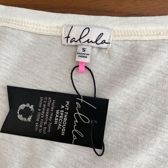 Aritzia Mercer off white short sleeve t-shirt size S - Picture 4 of 10